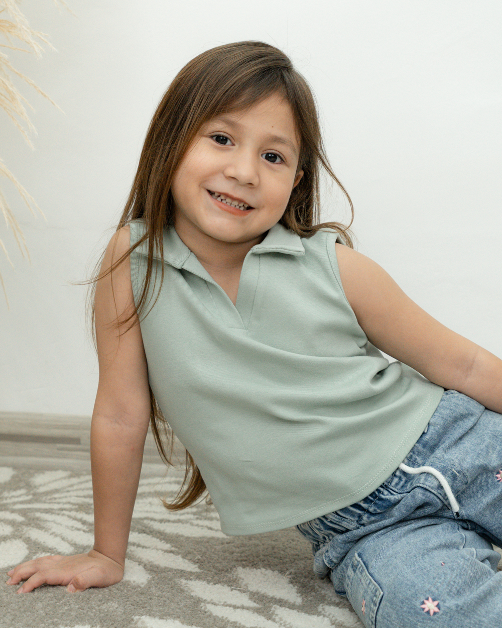 Blusa Polo Sin Mangas verde - Imagen 5