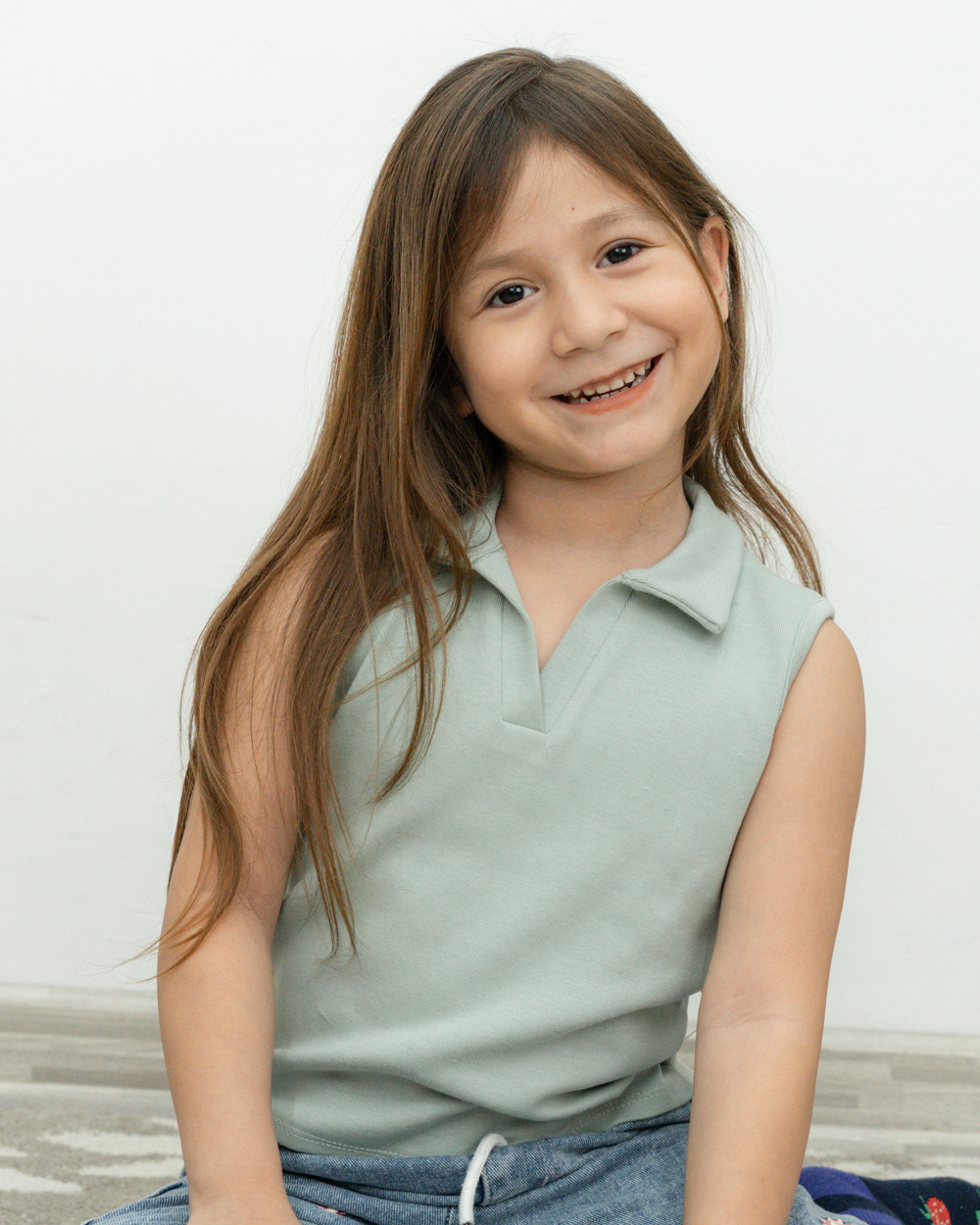 Blusa Polo Sin Mangas verde - Imagen 3